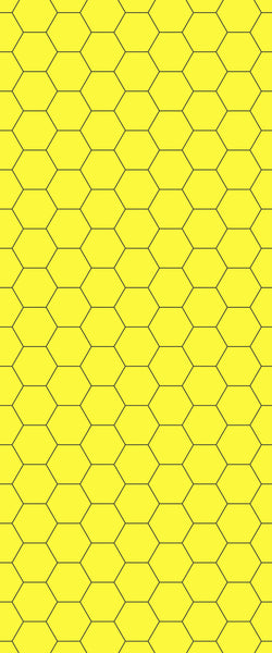 Yellow Hexagon Tile Acrylic Wall Panel 2440mm x 1220mm (3mm Thick) - CladdTech