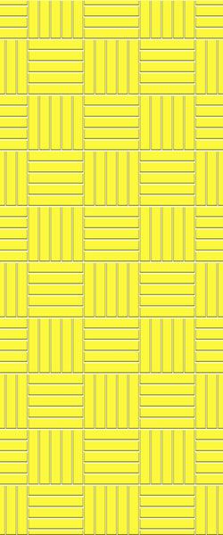 Yellow Mosaic Tile Acrylic Shower Panel 2440mm x 1220mm ( 3mm Thick) - CladdTech
