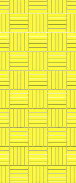 Yellow Mosaic Tile Acrylic Shower Panel 2440mm x 1220mm ( 3mm Thick) - CladdTech