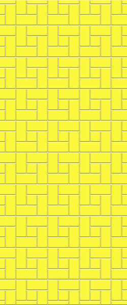 Yellow Windmill Tile Acrylic Shower Panel 2440mm x 1220mm ( 3mm Thick) - CladdTech