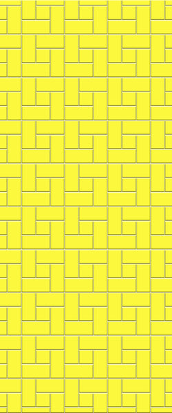 Yellow Windmill Tile Acrylic Shower Panel 2440mm x 1220mm ( 3mm Thick) - CladdTech