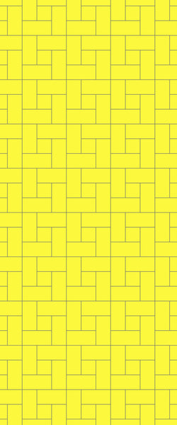 Yellow Windmill Tile Acrylic Shower Panel 2440mm x 1220mm ( 3mm Thick) - CladdTech