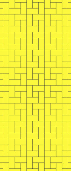 Yellow Windmill Tile Acrylic Shower Panel 2440mm x 1220mm ( 3mm Thick) - CladdTech