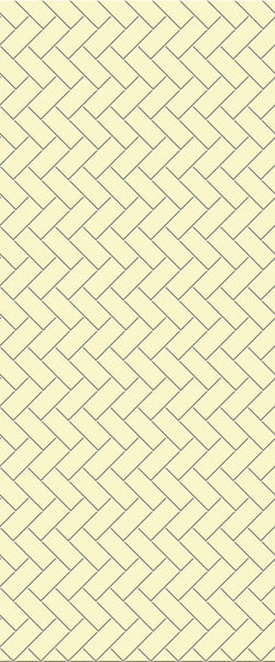 Yellow Diagonal Herringbone Tile Acrylic Shower Wall Panel 2440mm x 1220mm (3mm Thick) - CladdTech