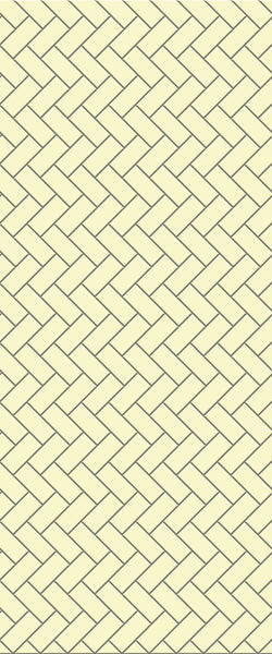 Yellow Diagonal Herringbone Tile Acrylic Shower Wall Panel 2440mm x 1220mm (3mm Thick) - CladdTech