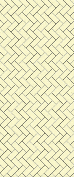 Yellow Diagonal Herringbone Tile Acrylic Shower Wall Panel 2440mm x 1220mm (3mm Thick) - CladdTech