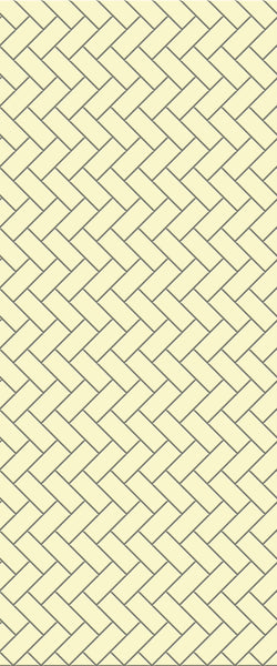 Yellow Diagonal Herringbone Tile Acrylic Shower Wall Panel 2440mm x 1220mm (3mm Thick) - CladdTech