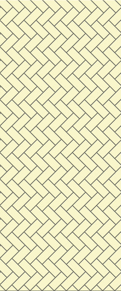 Yellow Diagonal Herringbone Tile Acrylic Shower Wall Panel 2440mm x 1220mm (3mm Thick) - CladdTech