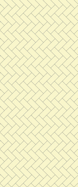 Yellow Diagonal Herringbone Tile Acrylic Shower Wall Panel 2440mm x 1220mm (3mm Thick) - CladdTech