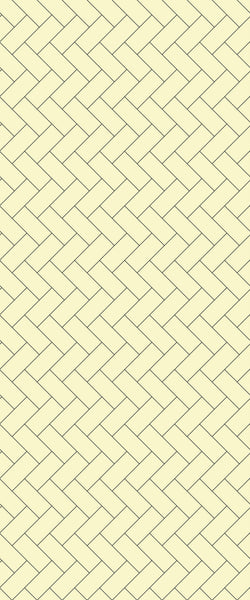 Yellow Diagonal Herringbone Tile Acrylic Shower Wall Panel 2440mm x 1220mm (3mm Thick) - CladdTech