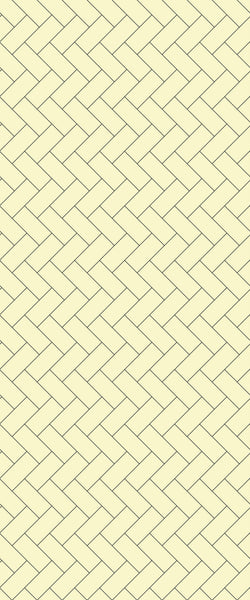 Yellow Diagonal Herringbone Tile Acrylic Shower Wall Panel 2440mm x 1220mm (3mm Thick) - CladdTech