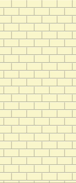 Yellow Subway Tile Acrylic Shower Wall Panel 2440mm x 1220mm ( 3mm Thick) - CladdTech