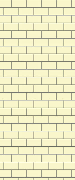 Yellow Subway Tile Acrylic Shower Wall Panel 2440mm x 1220mm ( 3mm Thick) - CladdTech