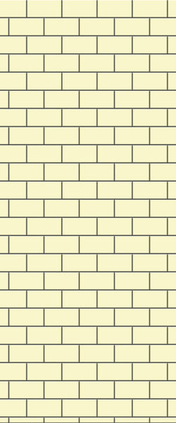 Yellow Subway Tile Acrylic Shower Wall Panel 2440mm x 1220mm ( 3mm Thick) - CladdTech