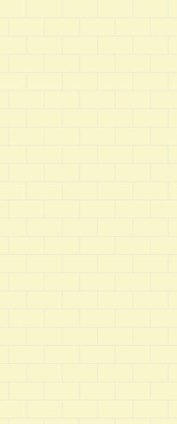Yellow Subway Tile Acrylic Shower Wall Panel 2440mm x 1220mm ( 3mm Thick) - CladdTech