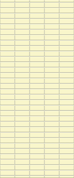 Yellow Horizontal Block Tile Acrylic Shower Panel 2440mm x 1220mm (3mm Thick) - CladdTech