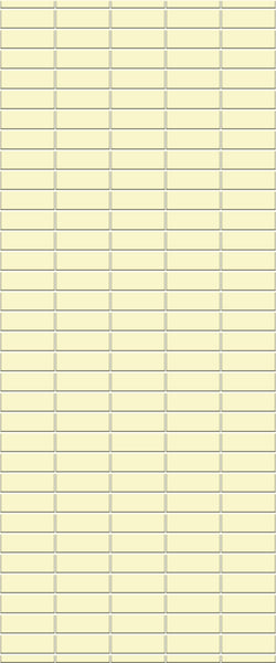 Yellow Horizontal Block Tile Acrylic Shower Panel 2440mm x 1220mm (3mm Thick) - CladdTech