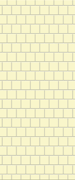 Yellow Large Square's Tile Acrylic Shower Wall Panel 2440mm x 1220mm ( 3mm Thick) - CladdTech