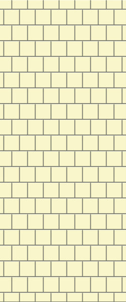 Yellow Large Square's Tile Acrylic Shower Wall Panel 2440mm x 1220mm ( 3mm Thick) - CladdTech