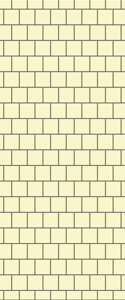 Yellow Large Square's Tile Acrylic Shower Wall Panel 2440mm x 1220mm ( 3mm Thick) - CladdTech