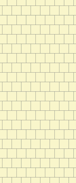 Yellow Large Square's Tile Acrylic Shower Wall Panel 2440mm x 1220mm ( 3mm Thick) - CladdTech