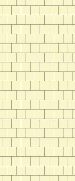 Yellow Large Square's Tile Acrylic Shower Wall Panel 2440mm x 1220mm ( 3mm Thick) - CladdTech