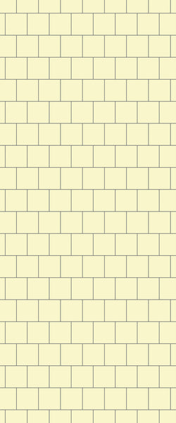 Yellow Large Square's Tile Acrylic Shower Wall Panel 2440mm x 1220mm ( 3mm Thick) - CladdTech