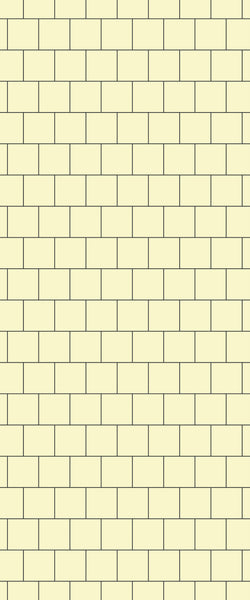 Yellow Large Square's Tile Acrylic Shower Wall Panel 2440mm x 1220mm ( 3mm Thick) - CladdTech