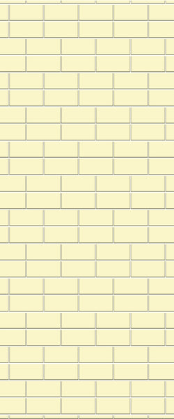 Yellow Brickbond Tile Acrylic Shower Wall Panel 2440mm x 1220mm ( 3mm Thick) - CladdTech