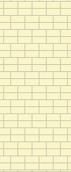 Yellow Brickbond Tile Acrylic Shower Wall Panel 2440mm x 1220mm ( 3mm Thick) - CladdTech