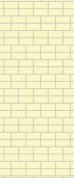 Yellow Brickbond Tile Acrylic Shower Wall Panel 2440mm x 1220mm ( 3mm Thick) - CladdTech