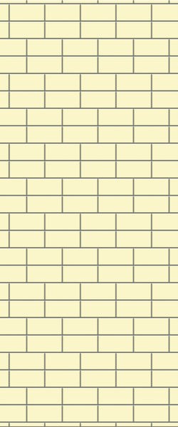 Yellow Brickbond Tile Acrylic Shower Wall Panel 2440mm x 1220mm ( 3mm Thick) - CladdTech
