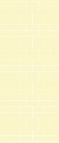 Yellow Brickbond Tile Acrylic Shower Wall Panel 2440mm x 1220mm ( 3mm Thick) - CladdTech