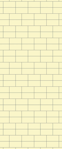 Yellow Brickbond Tile Acrylic Shower Wall Panel 2440mm x 1220mm ( 3mm Thick) - CladdTech