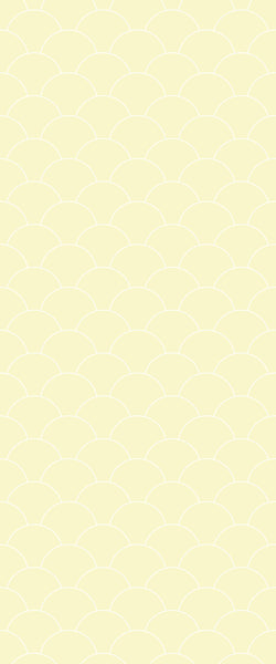 Yellow Fishscales Tile Acrylic Shower Panel 2440mm x 1220mm (3mm Thick) - CladdTech