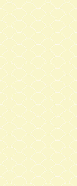 Yellow Fishscales Tile Acrylic Shower Panel 2440mm x 1220mm (3mm Thick) - CladdTech