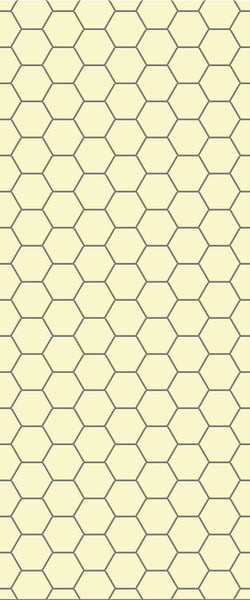 Yellow Hexagon Tile Acrylic Wall Panel 2440mm x 1220mm (3mm Thick) - CladdTech