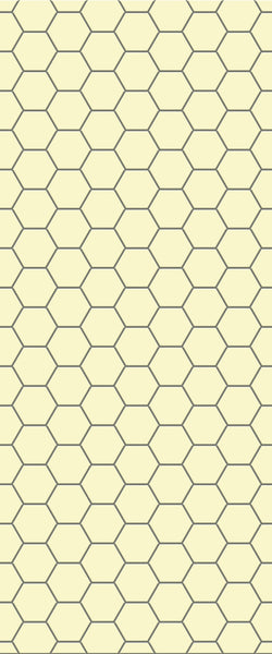 Yellow Hexagon Tile Acrylic Wall Panel 2440mm x 1220mm (3mm Thick) - CladdTech