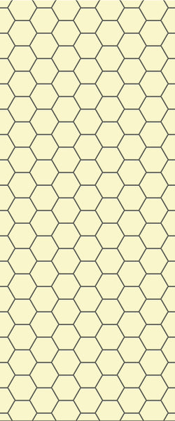 Yellow Hexagon Tile Acrylic Wall Panel 2440mm x 1220mm (3mm Thick) - CladdTech