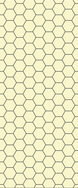 Yellow Hexagon Tile Acrylic Wall Panel 2440mm x 1220mm (3mm Thick) - CladdTech