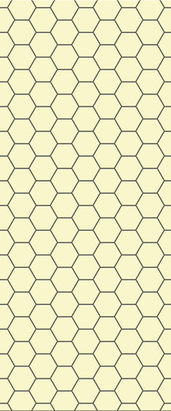 Yellow Hexagon Tile Acrylic Wall Panel 2440mm x 1220mm (3mm Thick) - CladdTech