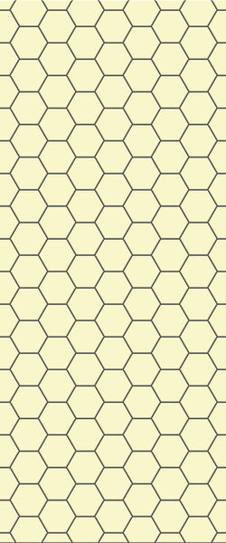 Yellow Hexagon Tile Acrylic Wall Panel 2440mm x 1220mm (3mm Thick) - CladdTech