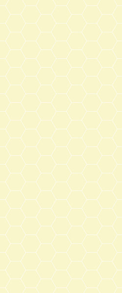 Yellow Hexagon Tile Acrylic Wall Panel 2440mm x 1220mm (3mm Thick) - CladdTech