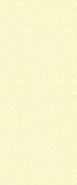 Yellow Hexagon Tile Acrylic Wall Panel 2440mm x 1220mm (3mm Thick) - CladdTech