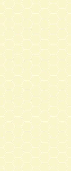 Yellow Hexagon Tile Acrylic Wall Panel 2440mm x 1220mm (3mm Thick) - CladdTech