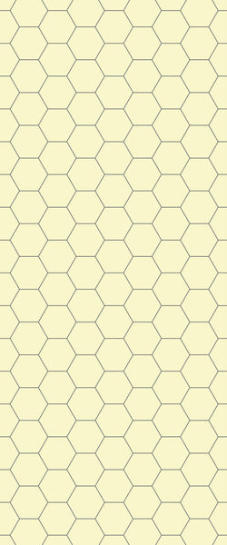 Yellow Hexagon Tile Acrylic Wall Panel 2440mm x 1220mm (3mm Thick) - CladdTech
