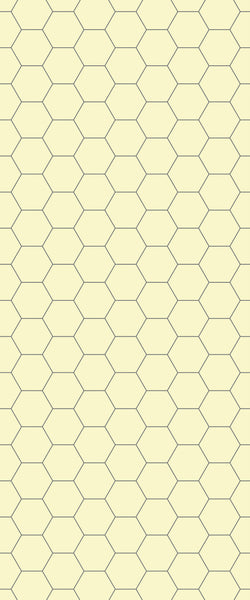 Yellow Hexagon Tile Acrylic Wall Panel 2440mm x 1220mm (3mm Thick) - CladdTech