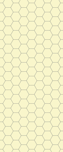 Yellow Hexagon Tile Acrylic Wall Panel 2440mm x 1220mm (3mm Thick) - CladdTech