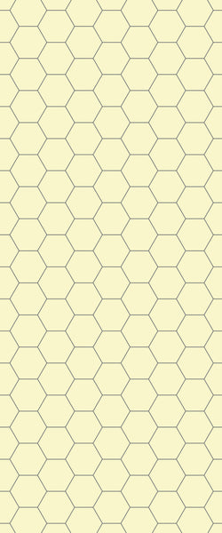 Yellow Hexagon Tile Acrylic Wall Panel 2440mm x 1220mm (3mm Thick) - CladdTech