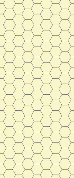Yellow Hexagon Tile Acrylic Wall Panel 2440mm x 1220mm (3mm Thick) - CladdTech